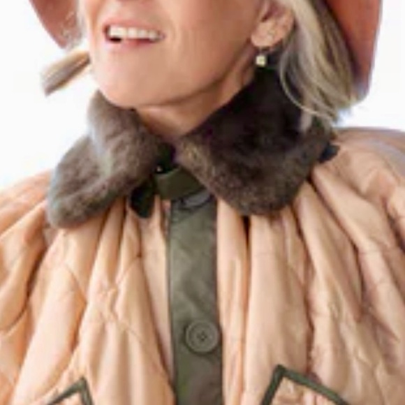 Marfa Stance Shearling Collar in Dark Olive - Picture 13 of 16